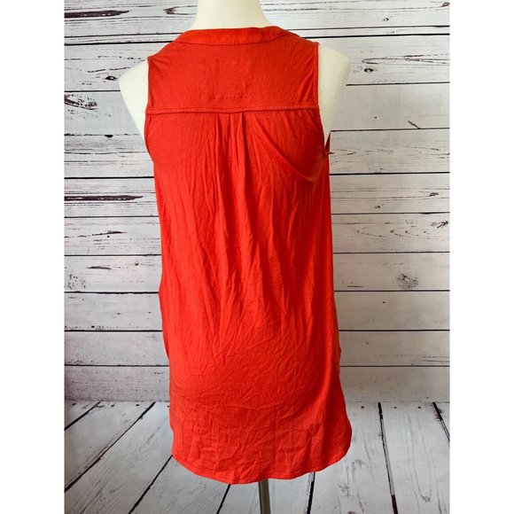 Mauve Anthropologie XS Sleeveless Shirt Blouse Tunic Top Extra Small Rayon - Picture 2 of 9